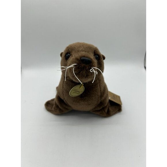Miyoni By Aurora Sea Lion Stuffed Animal Plush 26443 Brown Seal Small Soft 11" - Picture 1 of 7